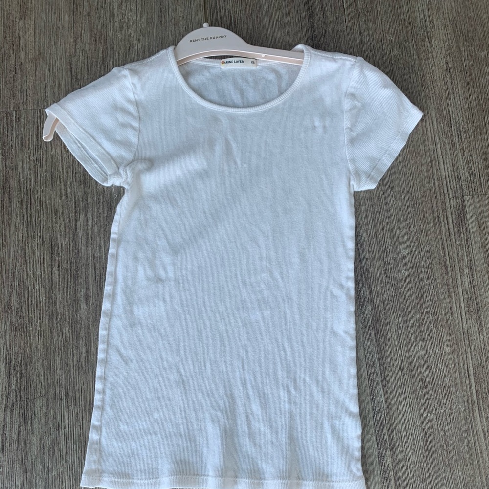 Ribbed White T-Shirt